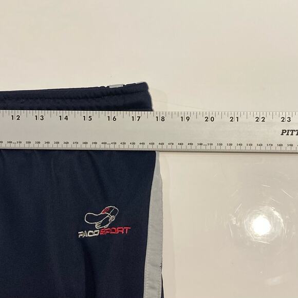 Vintage PACO SPORT Sweat Track Pants Men M Logo-Embroidery Zip-Side Zip-Pocket - Picture 10 of 16